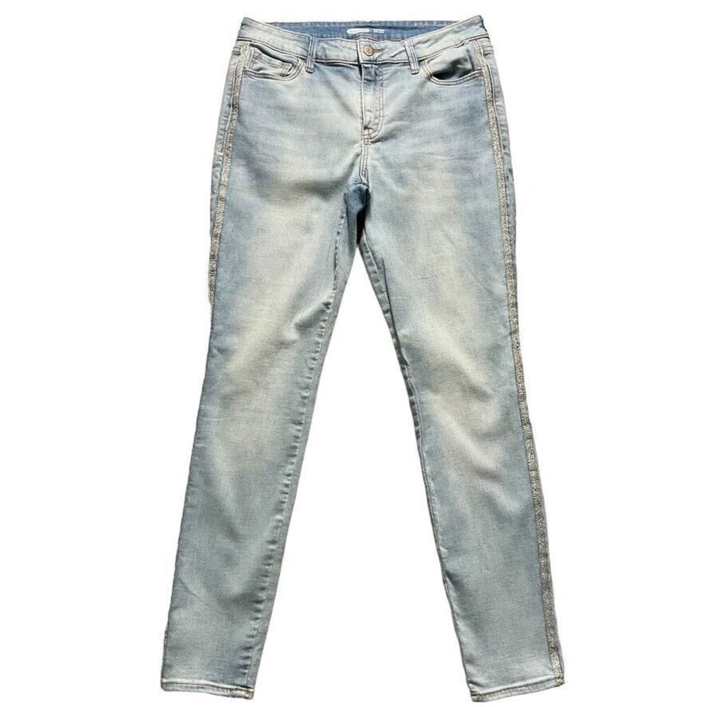 Old Navy Womens Jeans size 8 Light Wash Denim Rockstar Skinny Ankle x29" Cropped